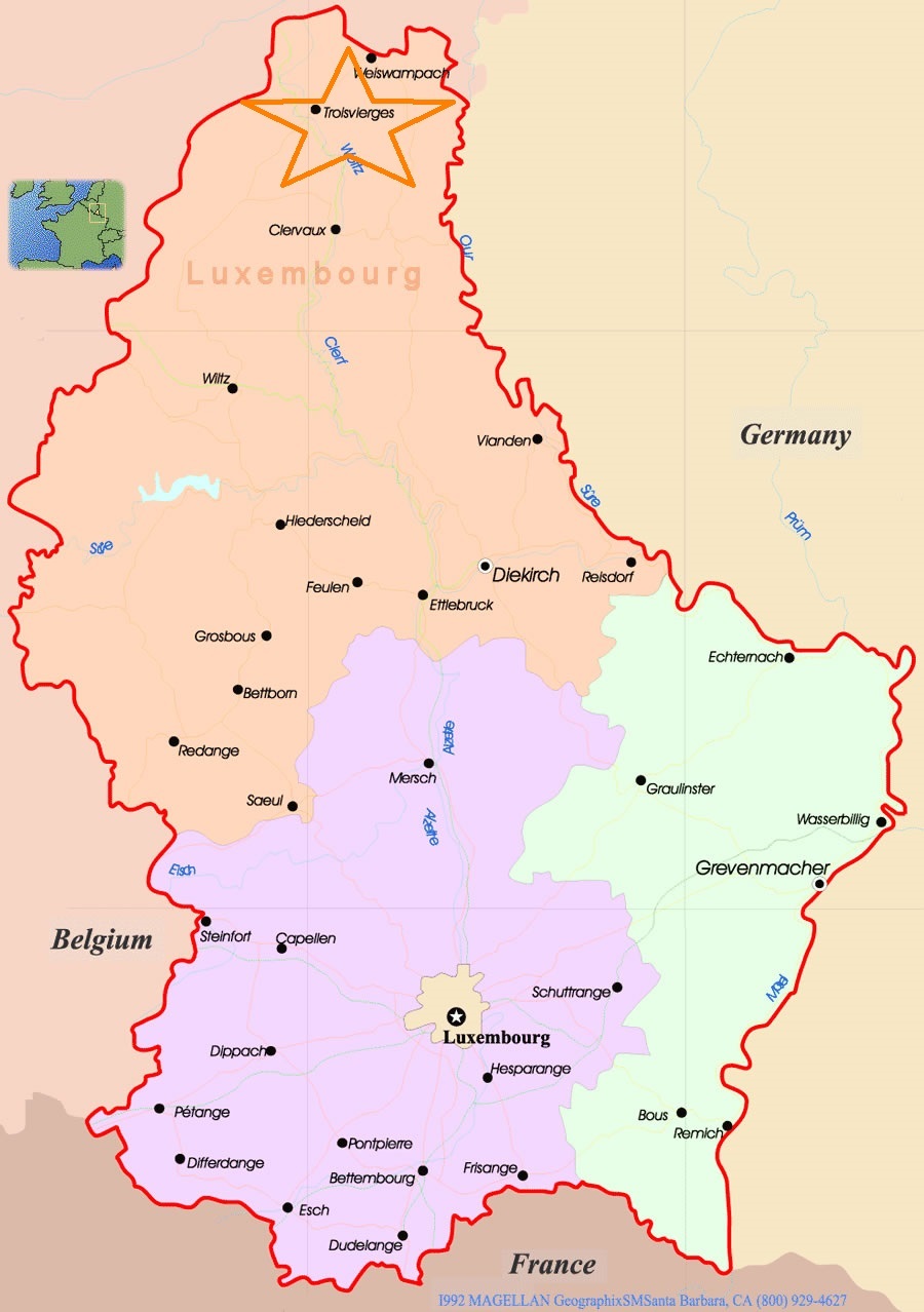 Carte luxembourg